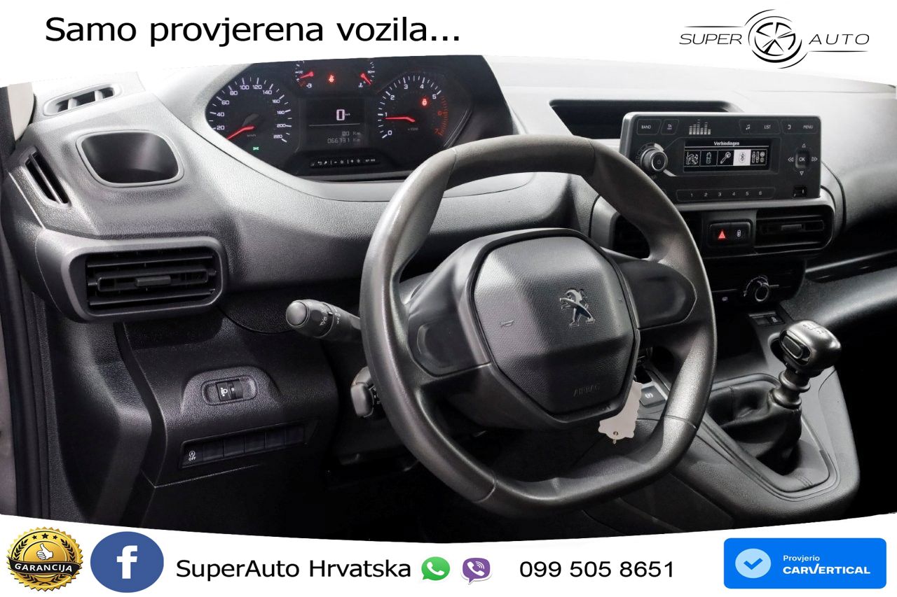 Peugeot Partner 1.2 PureTech 110pk Benzine Airco/3Pers. 111 KS