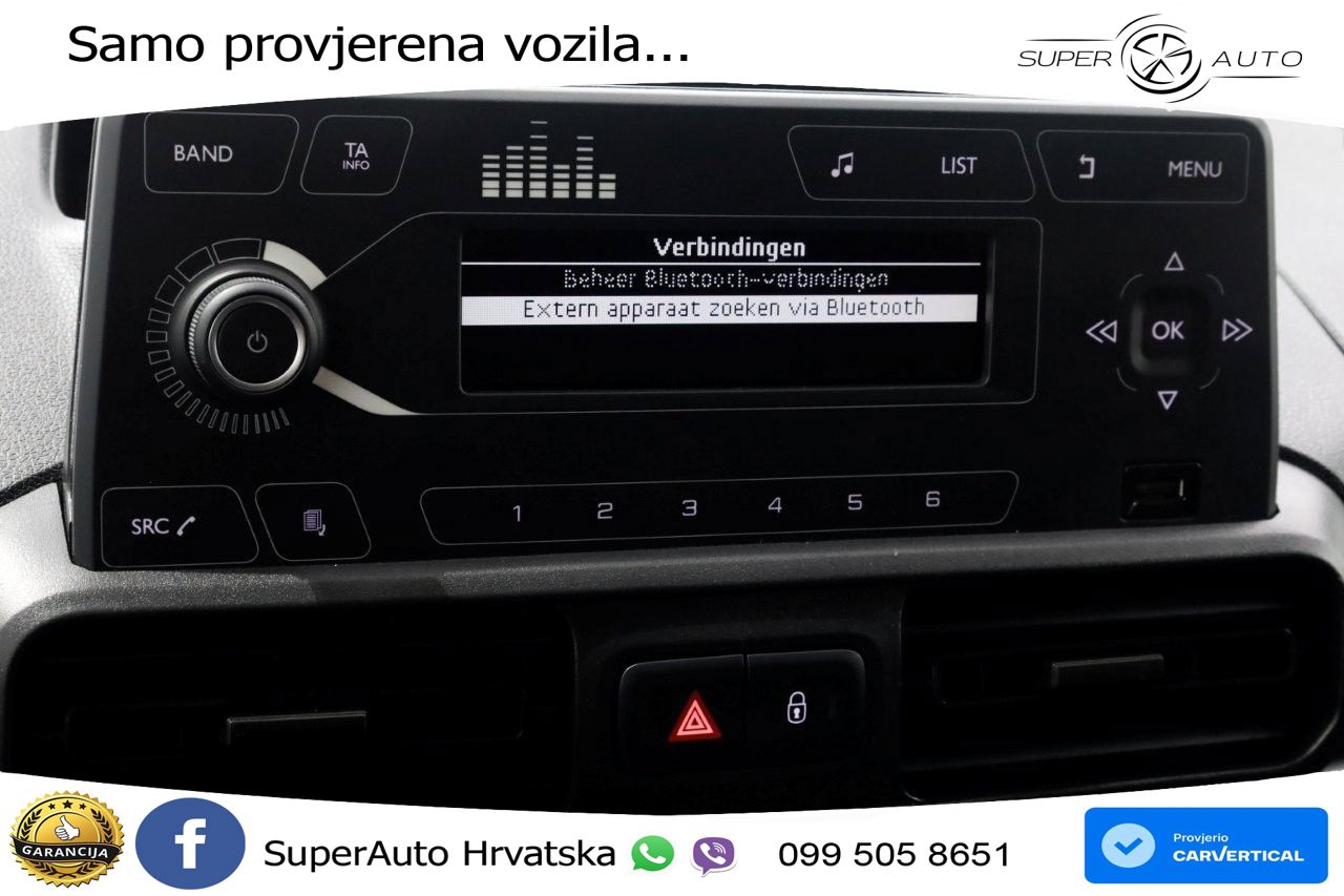 Peugeot Partner 1.2 PureTech 110pk Benzine Airco/3Pers. 111 KS