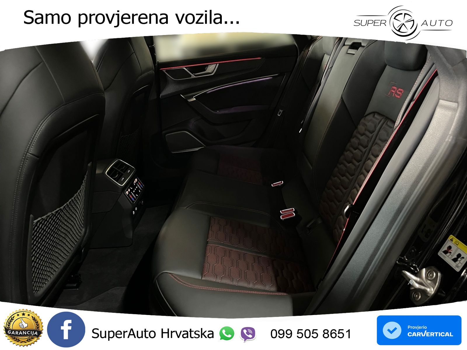 Audi RS7 4.0 TFSI V8 performance (630 KS) quattro tiptronic LED+GR SJED+ACC