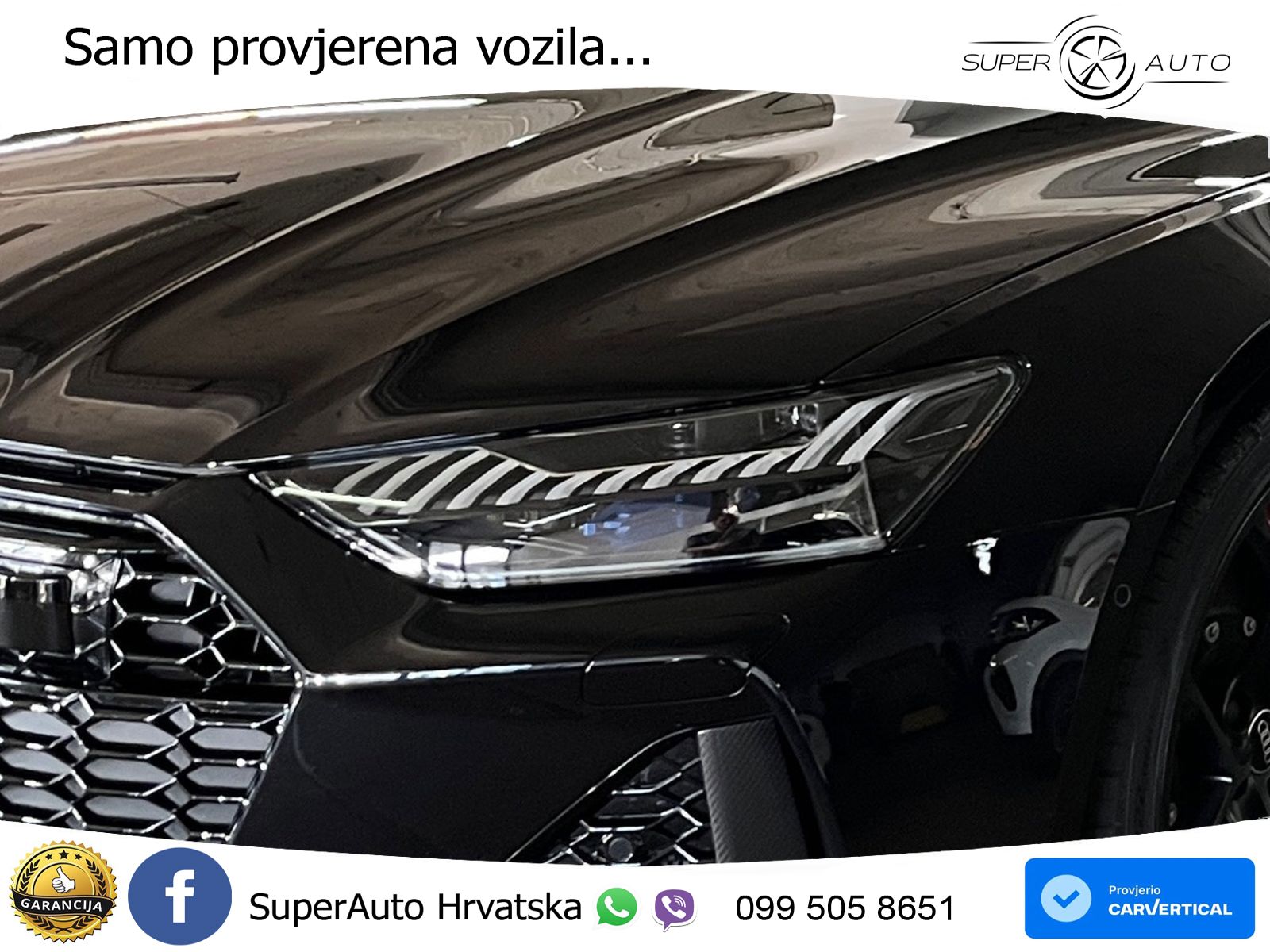Audi RS7 4.0 TFSI V8 performance (630 KS) quattro tiptronic LED+GR SJED+ACC