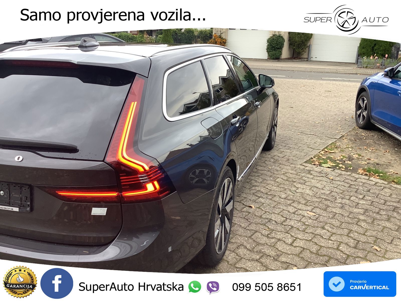 Volvo V90 Recharge T8 AWD Geartronic ZRAČNI+ACC+GR SJED+KAM+PANO