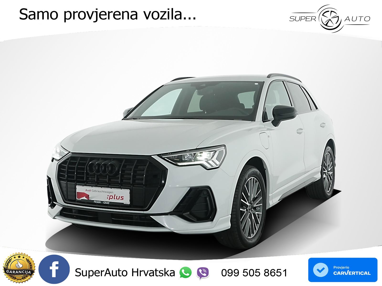 Audi Q3 45 TFSIe (245 KS) S tronic S line LED+GR SJED+ACC