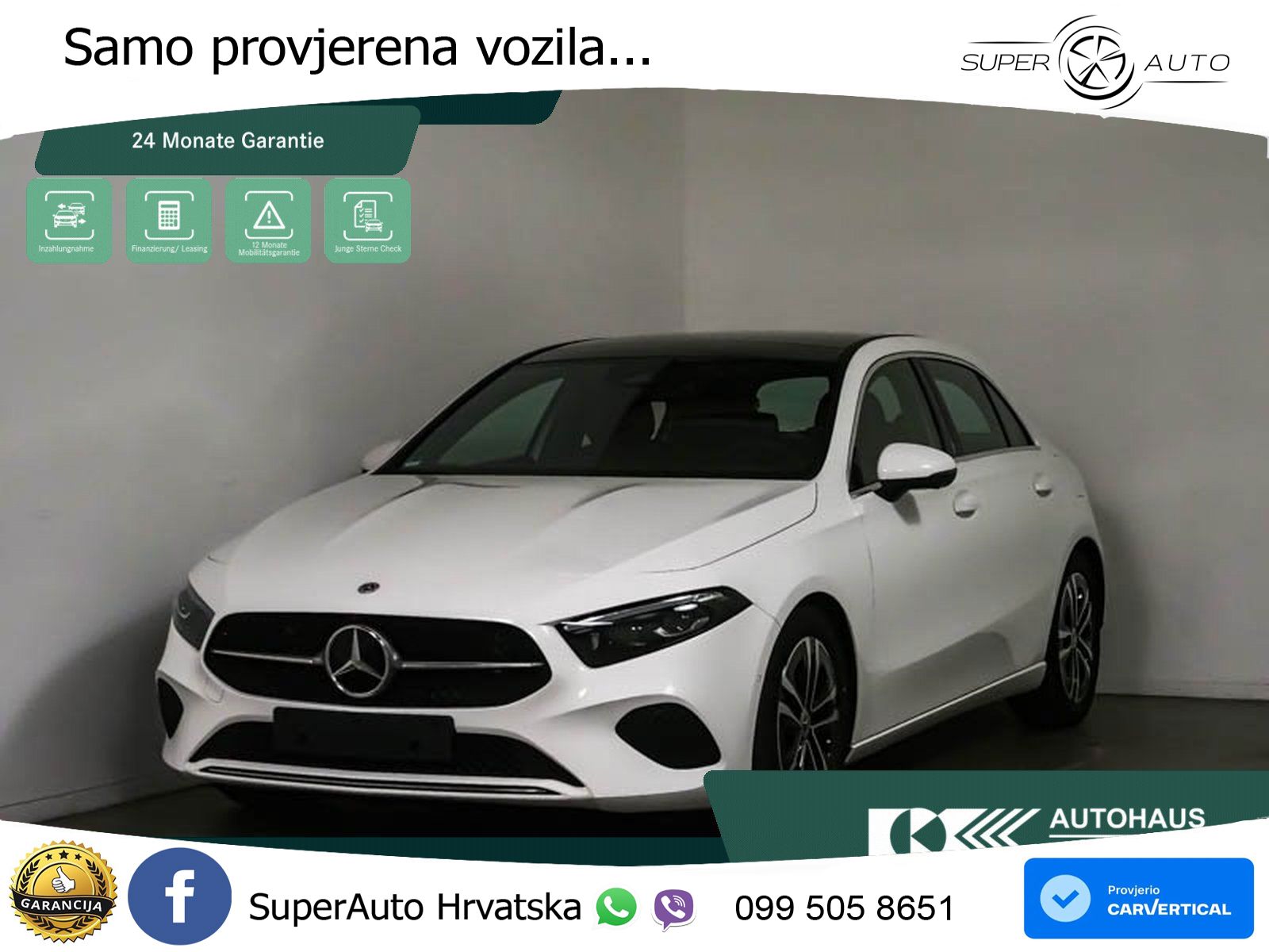 Mercedes-Benz A 200 7G-DCT ACC+GR SJED+360+PANO
