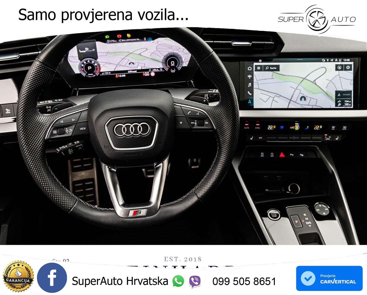 Audi A3 40 TFSI (190 KS) quattro S tronic 2x S line MATRIX+GR SJED+KAM
