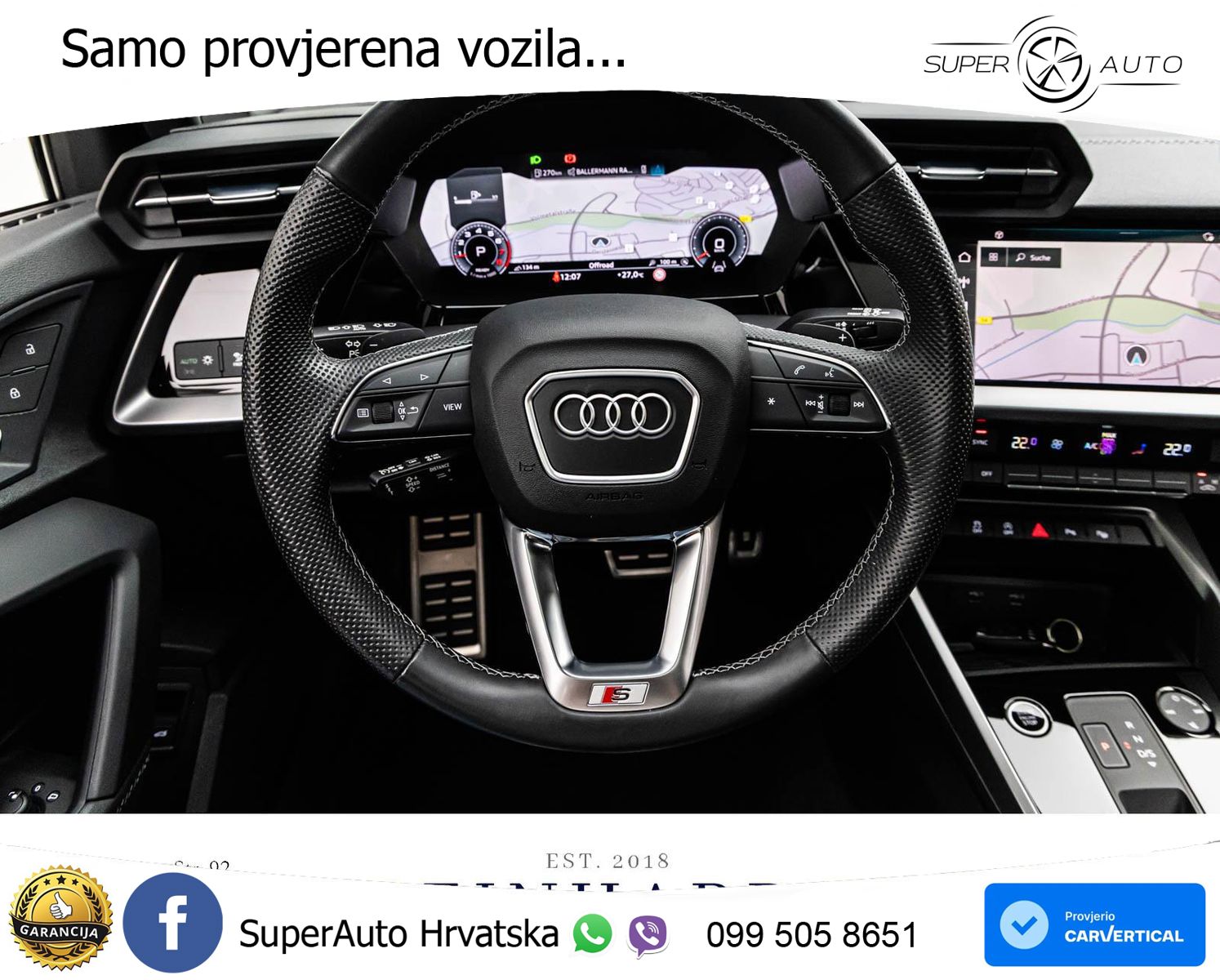 Audi A3 40 TFSI (190 KS) quattro S tronic 2x S line MATRIX+GR SJED+KAM