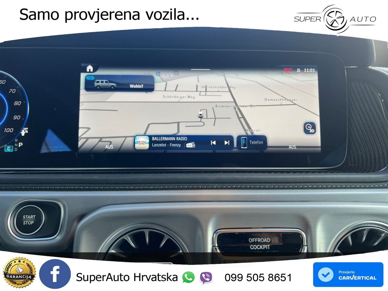 Mercedes G 580 EQ Long 116 kWh (587 KS) 4MATIC AMG LED+GR SJED+ACC