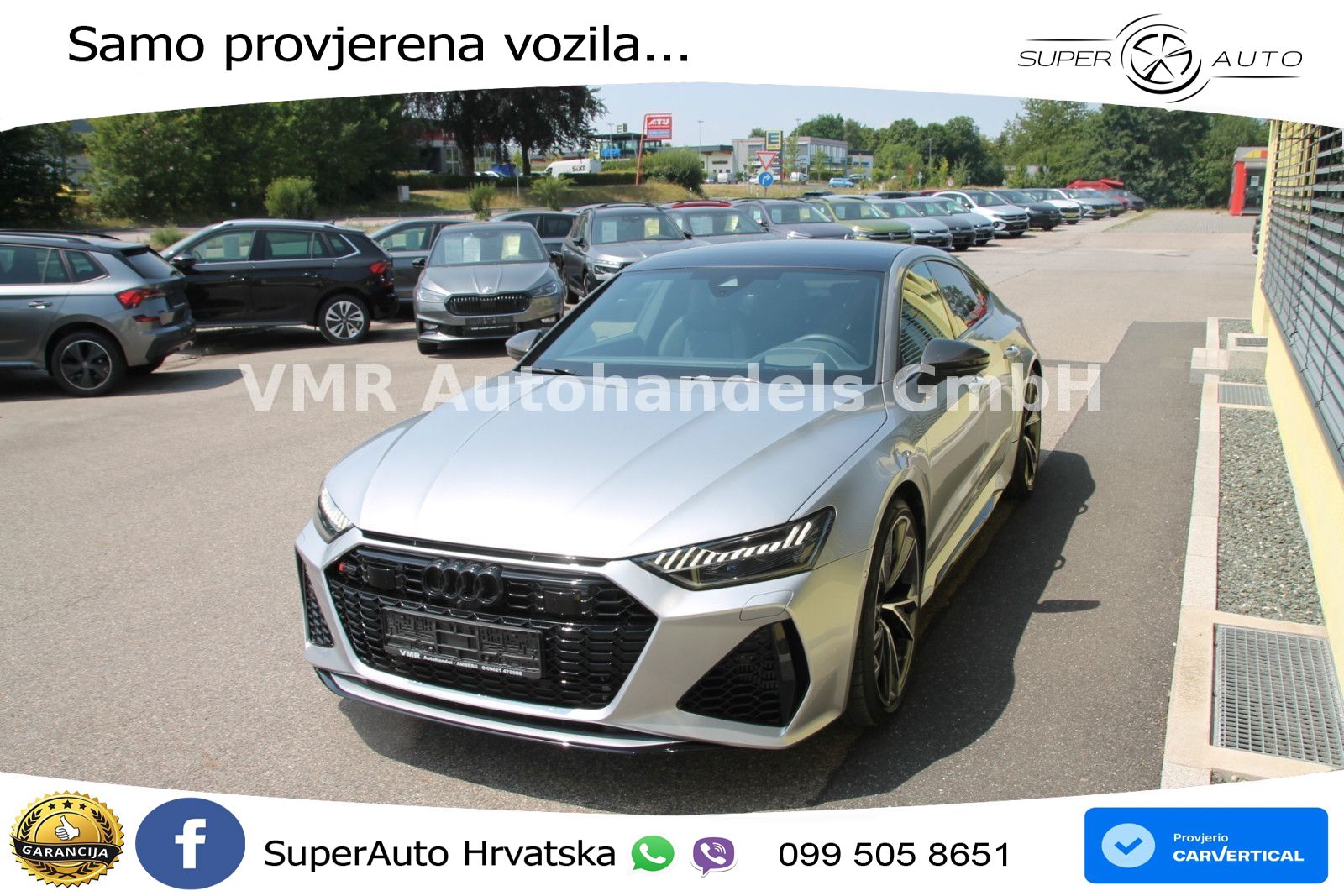 Audi RS7 4.0 TFSI V8 performance (630 KS) quattro tiptronic ACC+HEAD+4xGR SJED+360+PANO