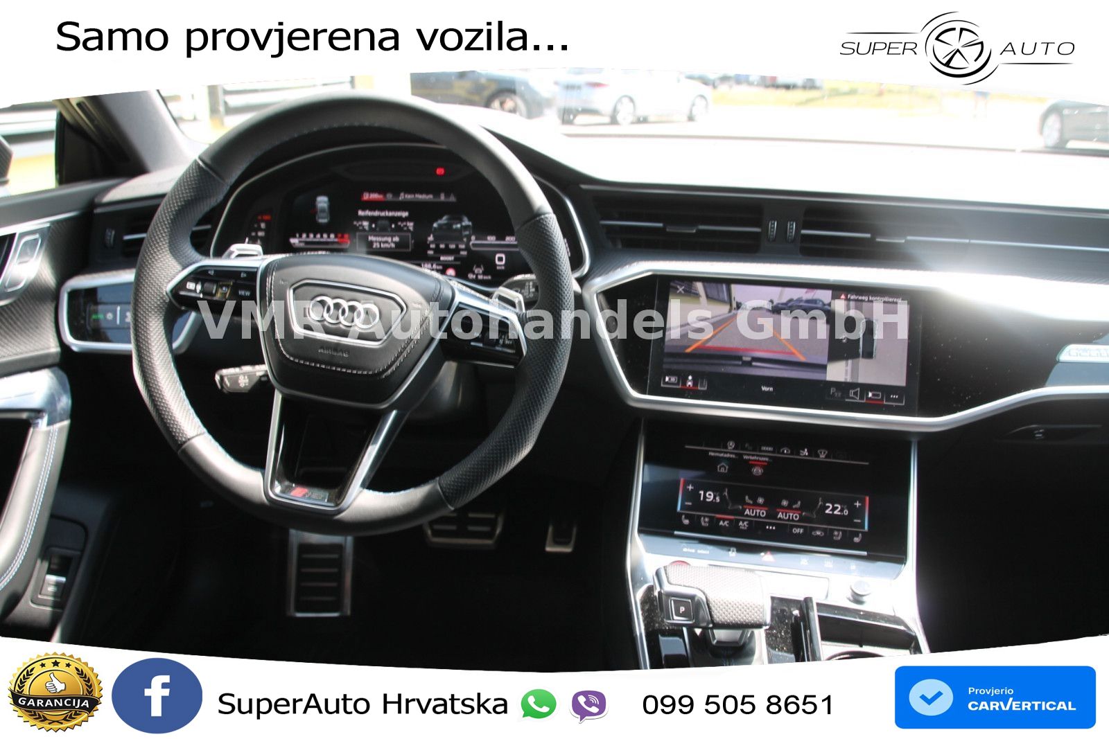 Audi RS7 4.0 TFSI V8 performance (630 KS) quattro tiptronic ACC+HEAD+4xGR SJED+360+PANO