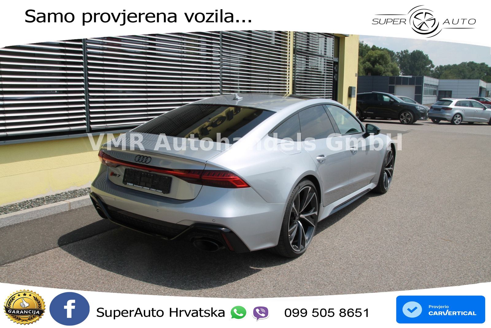 Audi RS7 4.0 TFSI V8 performance (630 KS) quattro tiptronic ACC+HEAD+4xGR SJED+360+PANO