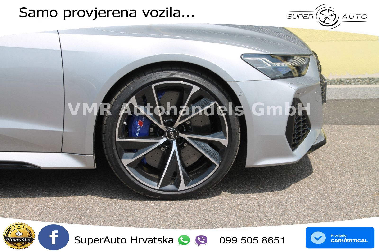 Audi RS7 4.0 TFSI V8 performance (630 KS) quattro tiptronic ACC+HEAD+4xGR SJED+360+PANO