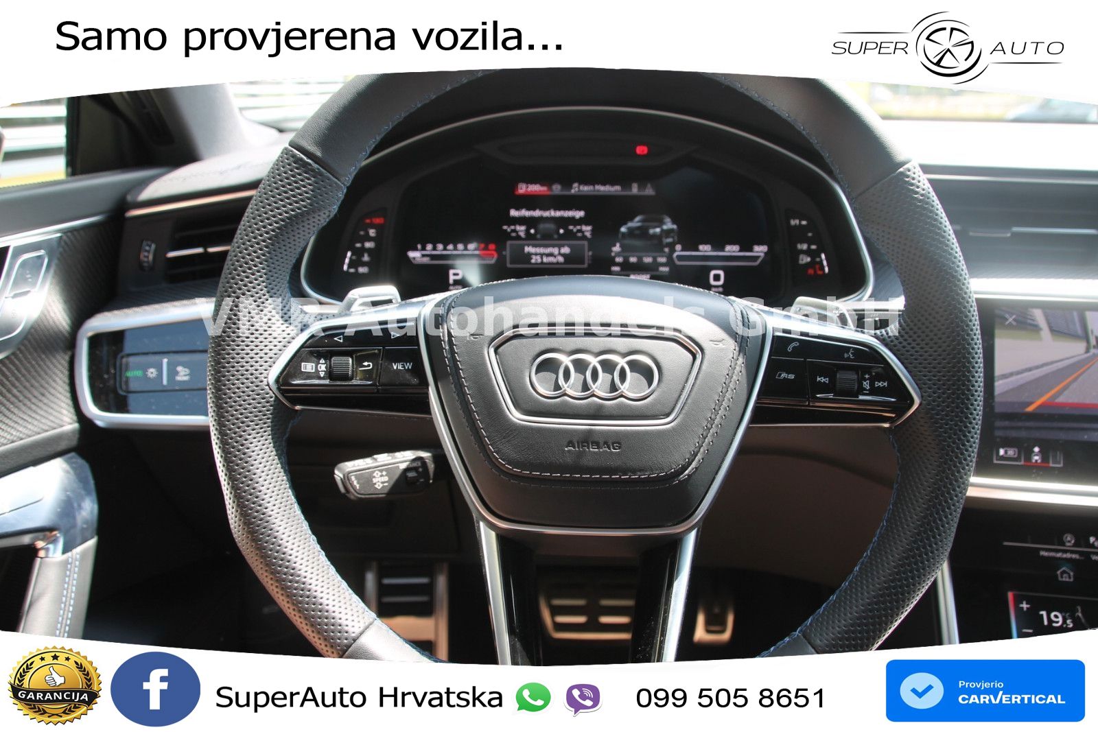 Audi RS7 4.0 TFSI V8 performance (630 KS) quattro tiptronic ACC+HEAD+4xGR SJED+360+PANO